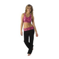 Youth Pizzazz Zebra Glitter Sports Bra w/ Racer Back Design